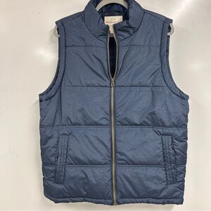 0418 Weatherproof Blue Puffer Vest (Men’s Large)— Warm, Lightweight, Quilted
